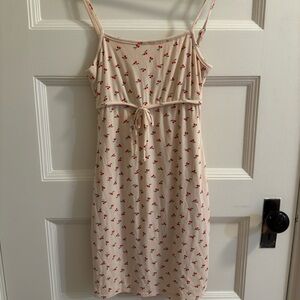 Urban outfitters pink cherry mini dress